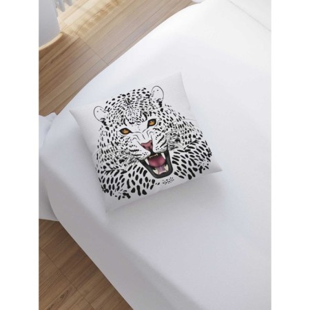 Pillowess decorative "Leopard aggression", on a zipper, size 45x45 cm-1