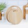A set of cutting boards from birch on a stand, 2 pcs, 20x20 and 24x24 cm.