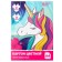 Cardboard color, A4, 8 sheets, 8 colors, non -unilateral, in a folder, 220 g/m², Minnie Mouse and unicorn