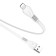 Hoco X40 cable, USB - Lightning, 2.4 A, 1 m, flat, white