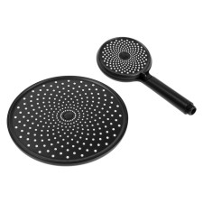 A set of shower leaves Zein Z3559, upper on the hinges d = 22 cm, manual 3 modes d = 12 cm, black