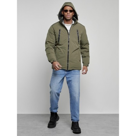 Sports male winter, size 56, khaki color-5