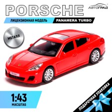 Metal machine Porsche Panamera Turbo, 1:43, Red color