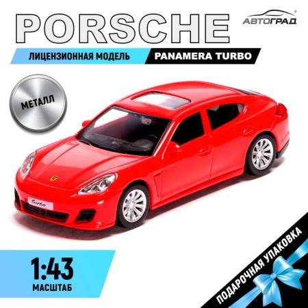 Metal machine Porsche Panamera Turbo, 1:43, Red color