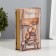 Safe-book wood, leatherette "chair with chickens on books" 21x13x5 cm
