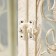 Summary Metal, glass "Lantern-Blooming Garden" Nr 2 pcs D-9, 14 cm white 18x18x48 cm