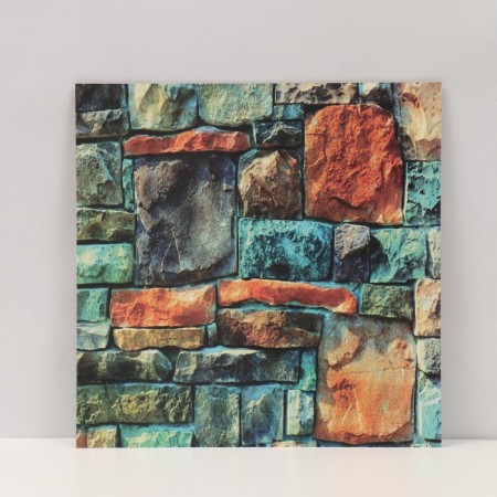Photophone bilateral cardboard density 350 g "Masonry masonry" 50x50 cm-3
