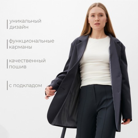 Women's jacket Minaku: classic color gray, rr 46-48-1