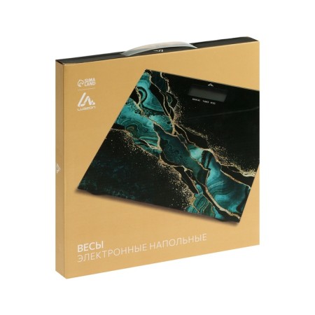 Floor Libra Luazon LVE-015 "Malachite", electronic, up to 180 kg, 2xaa (not in the kit)-10
