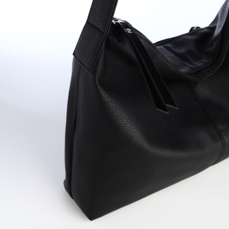Women's bag with lightning, black color-3