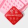 The form for baking the share "Sweets. Viennese waffles heart ", silicone, 21 × 2 cm, 5 cells, pink color