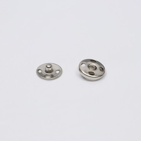 The buttons are sewing, d = 10 mm, 36 pcs, silver color-1