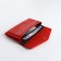 Women's wallet on the button, red color