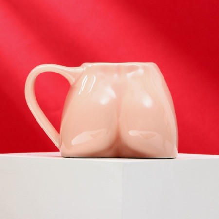 Ceramic mug "Eva", 150 ml, beige color-2