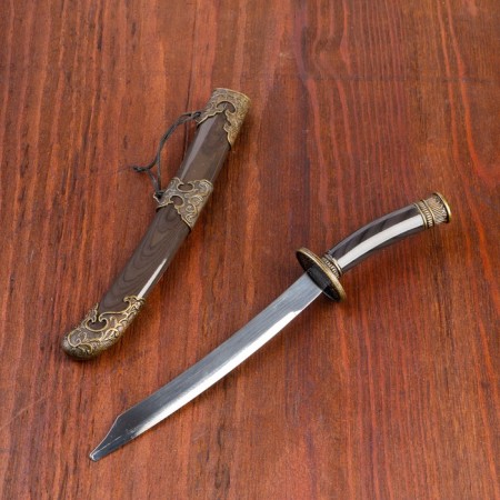 Suv. Product Katana 2V1 on a stand, scabbard wood, choco 18/23.5cm-5