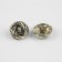 A set of metal buttons on the leg, d = 17 mm, 5 pcs, the color is black-silver