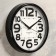 Wall clock, series: classic, smooth move, d = 23 cm, black