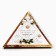Calendar 2025 Triangular desktop on the “Magic Moments” spring, 7.4x8.5 cm