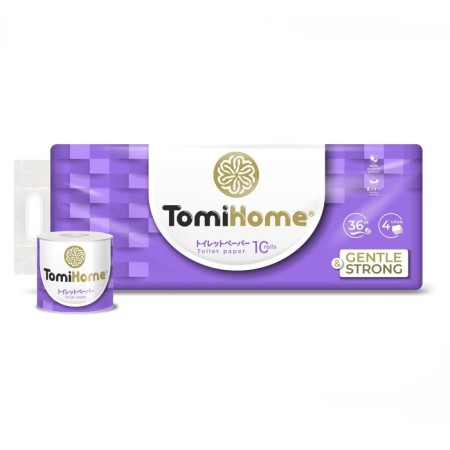 Tomihome toilet paper, 36 m, 4 layers, 10 rolls