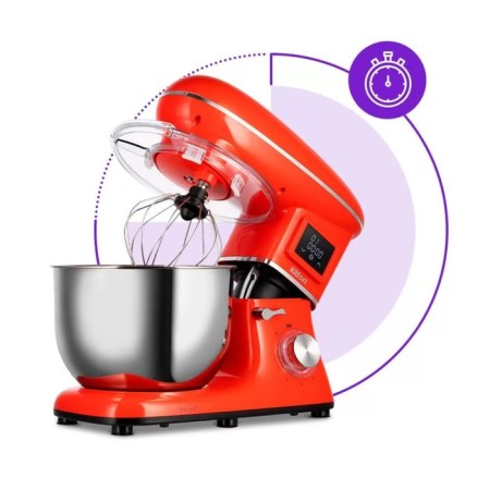 Mixer KitFort KT-3443, Planetarny, 1400 W, 5.8 l, 6 speeds, red-6