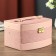Casket to the leatherette for decorations chest "Pink" combined 13x15x21.5 cm