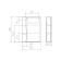 Bathroom Cabinet Wardrobe Iceberg Wave 1-50, right