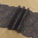 Lace elastic fabric, 180 mm × 2.7 ± 0.5 m, graphite color