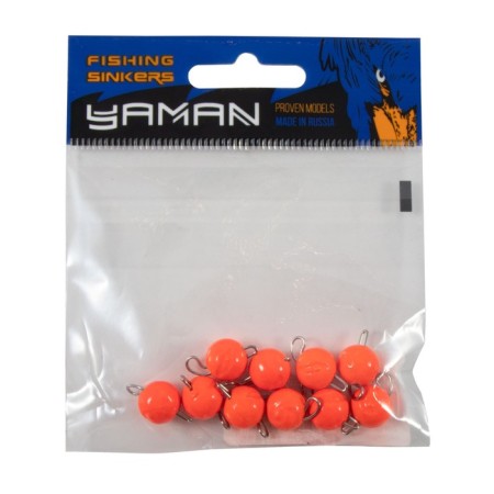 Cargo Cheburashka painted collapsible Yaman 10 pcs., 6 g, orange-4