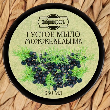 The soap of a thick hair and body "Juniper", Bannoye, Dobroparov, 350 ml-3