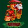 Package Gift New Year Laminated "steam locomotive", 18 x 22.3 x 10 cm.