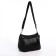 Female bag on one shoulder, on a zipper, black color
