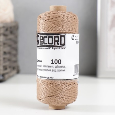 Washed 3-spanteling polypropylene, d = 1.1 mm 100 m (beige)