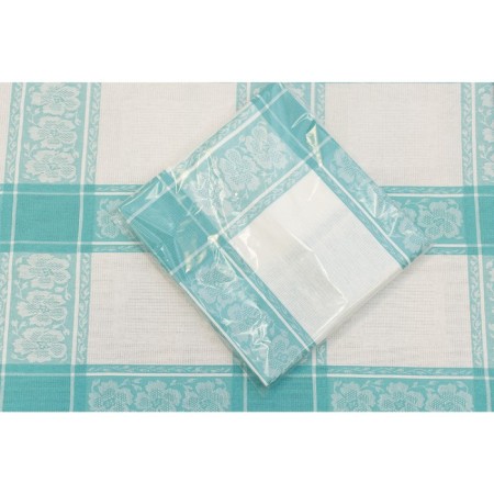Tablecloth, size 160 × 250 cm, color, green, jacquard-1