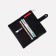 Women's wallet on the button, black color
