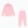 Costume for a girl (sweatshirt, trousers) is laid down, the color is light pink, height 86 cm