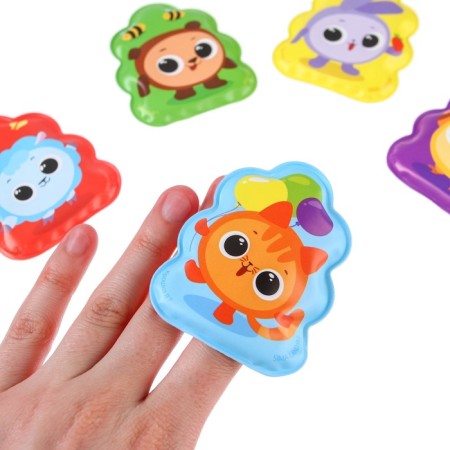 Bath toys "Circular. Color and objects »Book and finger theater, crumb I-9