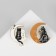 Set of icons (2 pcs.) "Cats on the Moon", color in gold
