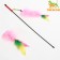 Domesticon-pink with feathers, downy tail and beads, pink