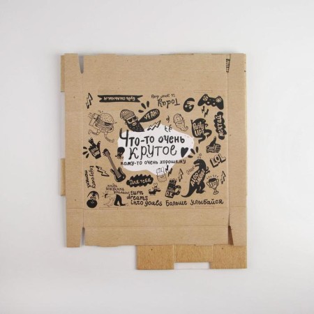 Gift folding box, packaging, “craft”, 31.2 x 25.6 x 16.1 cm-6