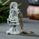 Keychain "Hunter with a spear and ax" 5.5cm