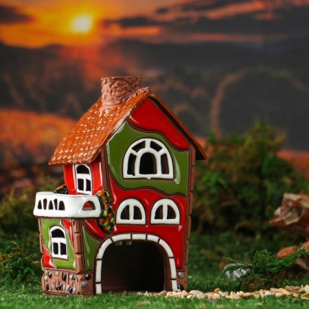 Aroma lace house "Mirror", handmade, mix 15.5 cm-1