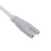 Wire for connecting lamps for plants ULI-P Uniel, 30 cm, 2 contacts, white