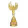 Nick's reward figure “Best Doctor”, plastic, gold, 19.3 x 7 cm.