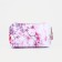 Cosmetic bag with lightning, white/pink color