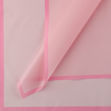 Flower film matte packaging "Kaima" pink + siren.-rose 0.5x9 m