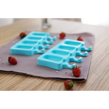 The ice cream uniform “Eskimo Small”, silicone, 21.5 × 12.5 × 2 cm, 4 cells (6.9 × 3.8 cm), Mix color-9