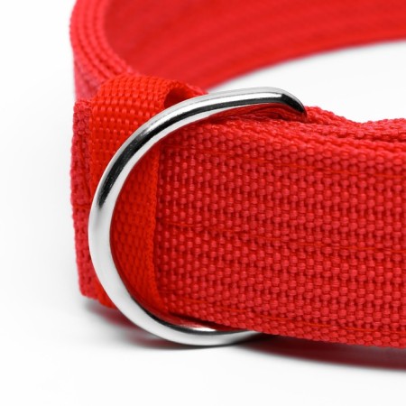Four-layer collar, 64 x 4 cm, Osh 50-58 cm, polyester, red-3