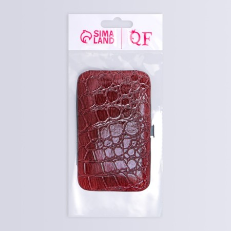 The manicure set of "reptile", 6 items, in a case, brown color-6