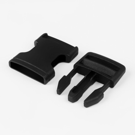 Fastex 25 mm, load up to 15 kg, 2 pcs, in a blister, black color-2