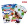 Application with stickers "Funny cars", 4 game fields + 2 sheets with stickers